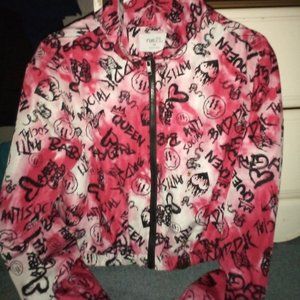 Size M Rue21 Semi-Cropped Graphic Coat